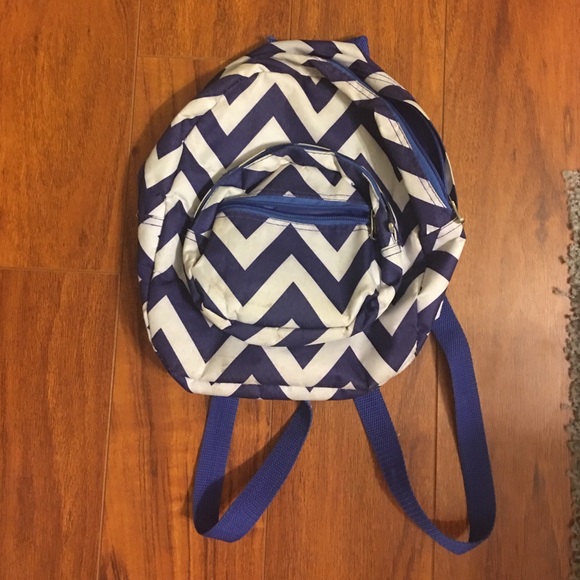 Mini chevron backpack holds good Amount Grea cond