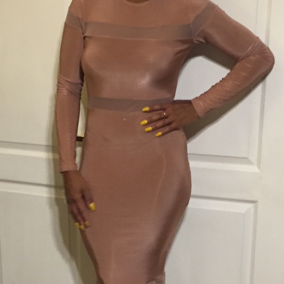 Brand new with tags mauve midi dress