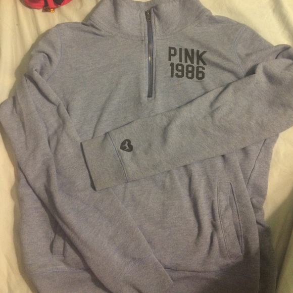 PINK Victoria's Secret Tops - Pale Blue PINK jacket sz L