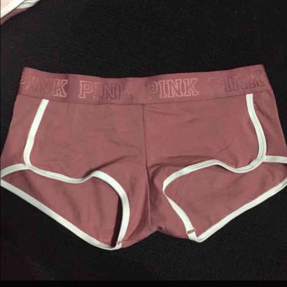 PINK Victoria's Secret Pants - VS PINK LOGO BOYSHORTS NWT