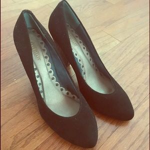 Seychelles black heels with glitter heel detail