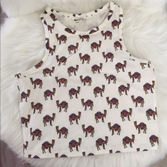 Aeropostale Camel Cropped Top