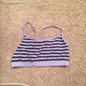 Gap purple & navy blue sports bra