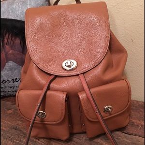 coach turnlock rucksack backpack