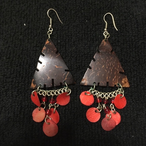 Coconut shell earrings