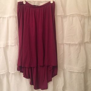 Flowy high low skirt