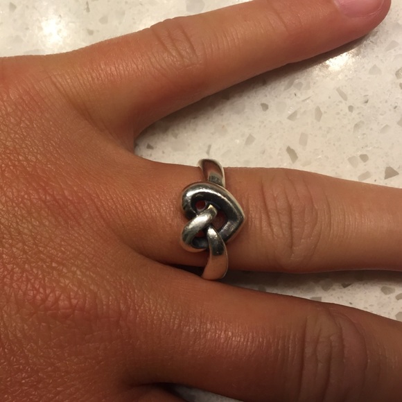 James Avery heart knot ring