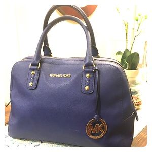 Royal blue Michael Kors hand bag