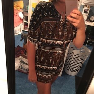 Printed Romper