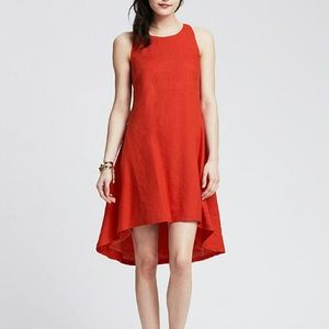 💥🚩SALE💥🚩Red Linen High Low dress
