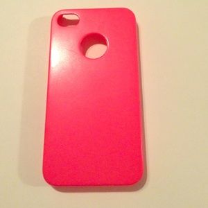 Neon pink IPhone 4 case