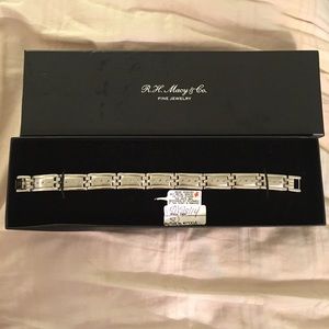 Men's Steel & Diamond Bracelet