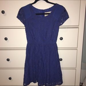 Royal blue lace dress from Urban Outfitters