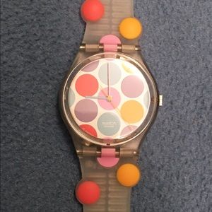 Multicolored Swatch Watch