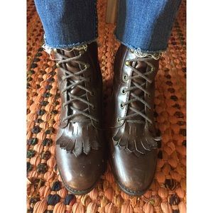 We Who See Lace Up Boots