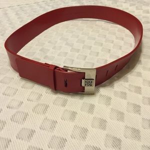 Anne Klein Red simulated Leather Belt Women