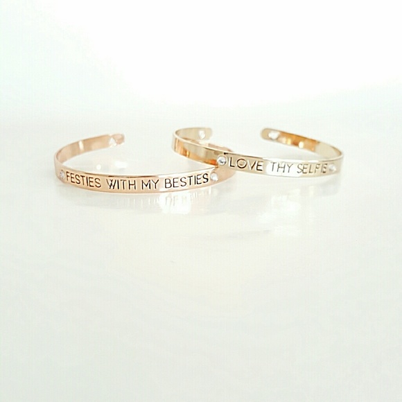 Best Friend Costume Metal Cuff Bracelets