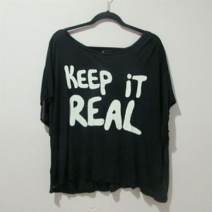keep it real dolman tee from garage