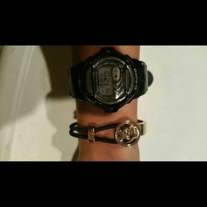 MK bracelet and baby G shock watch