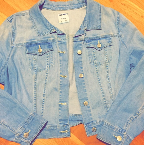 Old Navy Jackets & Blazers - Old Navy Light Wash Cropped Denim Jacket