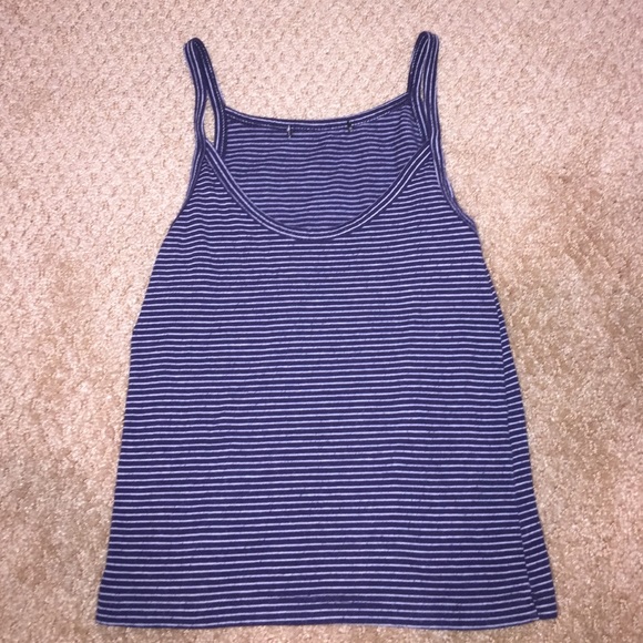 Brandy Melville Tops - Brandy Melville blue and white tank top