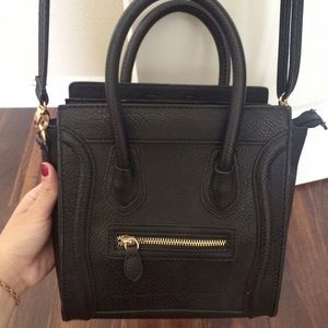 Inspired nano luggage satchel quality leather bag