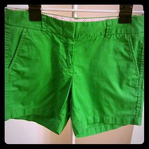 Green Kelly J.Crew shorts