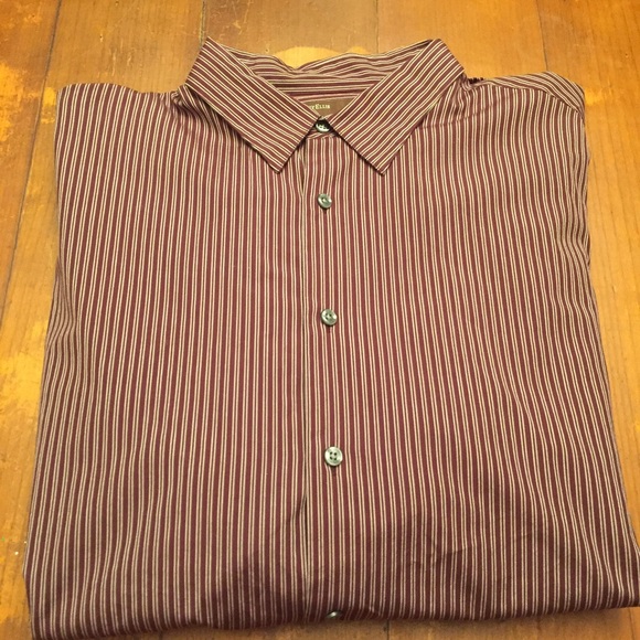 maroon striped shirt mens