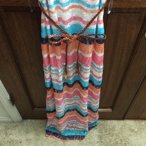 ❤️ DEREK 🤍 HEART ❤️ COLLECTION LIMITED EDITION STUNNING MAXI LACE DRESS . - Picture 4 of 4