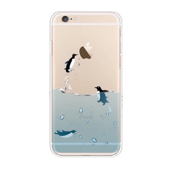 Penguins, 6s/6 Case. Clear Soft Silicone Case!