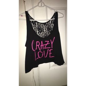 Cute Black and pink Tank top