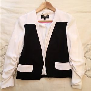 Victoria's Secret cropped color block Blazer