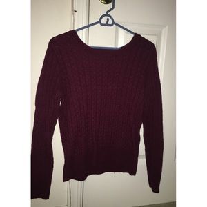 Maroon Knit sweater