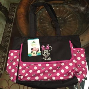 minnie mouse baby diaper bag