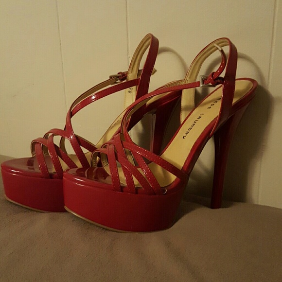 Sexy red chinese laundry heals. Never worn.