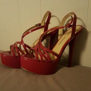Sexy red chinese laundry heals. Never worn.