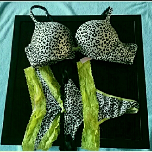 Victoria's Secret Other - 36C body by Victoria VS neon green cheetah set