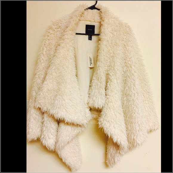 Faux fur shaggy coat