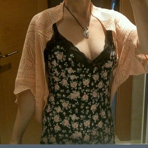 One size peach/pink cardigan