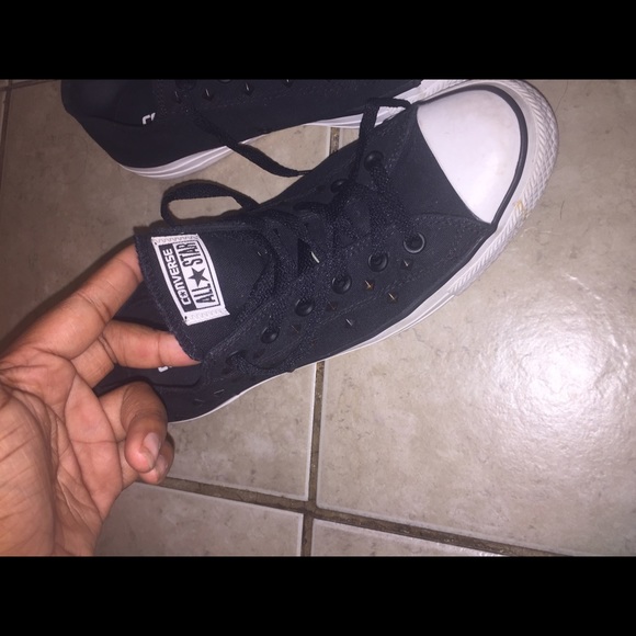 Black studded converse - Picture 3 of 4