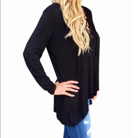 ❗Long sleeve loose hoodie shirt T104 - Picture 3 of 3