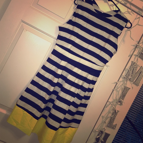 ADORABLE CHIFFON STRIPED DRESS