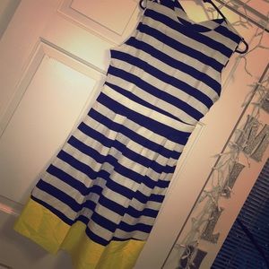 ADORABLE CHIFFON STRIPED DRESS