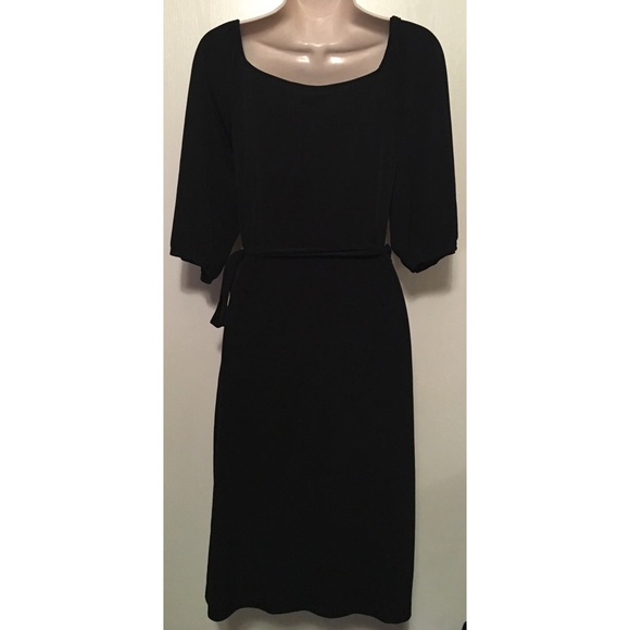 SOLD!!! Black Max and Cleo wrap dress - Picture 2 of 2