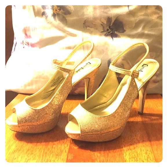 Sparkly champagne Limelight felicity heels size 7