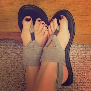 Grey Sanuk Sandals