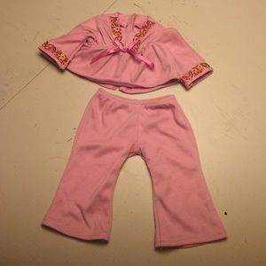 American girl doll pink pajamas
