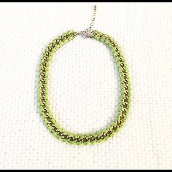 🎾Neon Green Chain Necklace