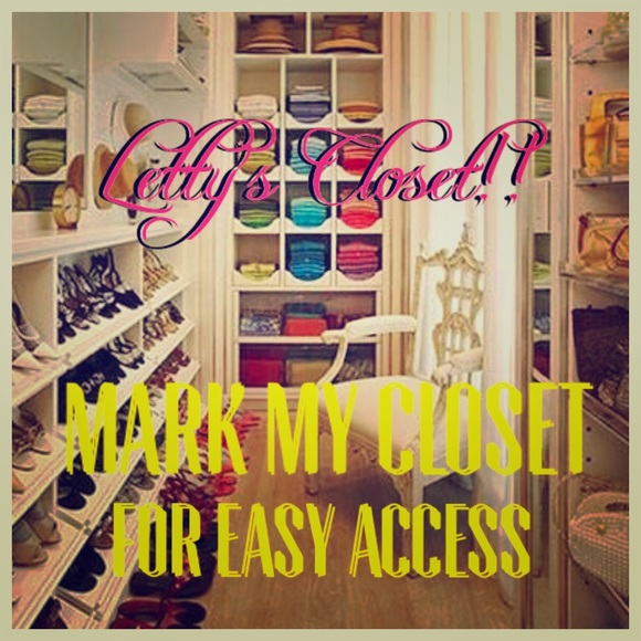 Mark My Closet!!!!