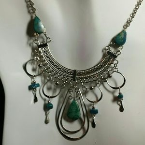 Alpaca silver & Turquoise, N-22